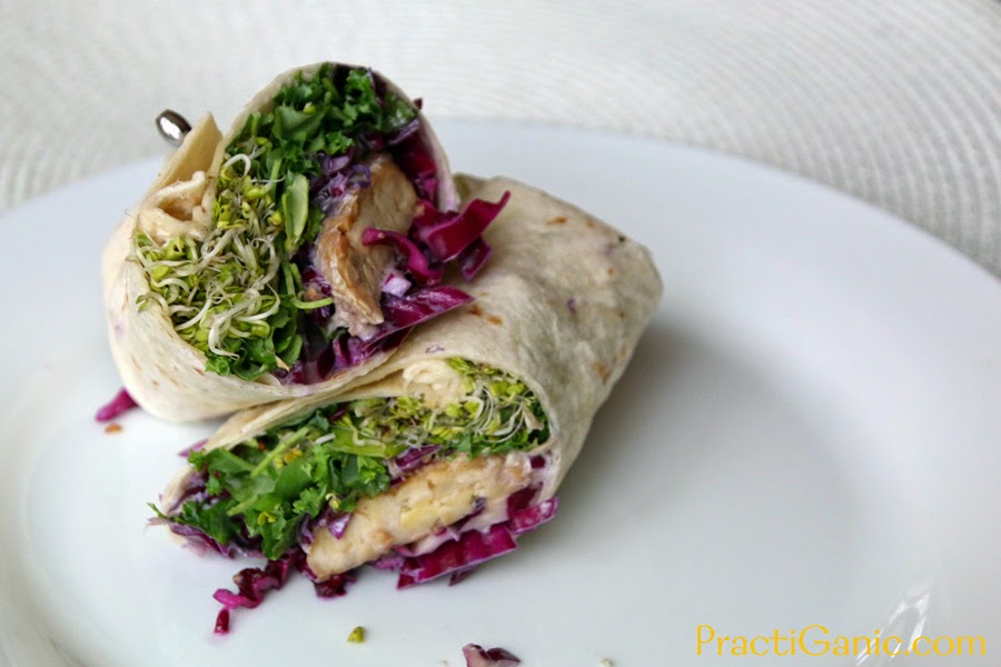 Pineapple Wasabi Tempeh Wraps