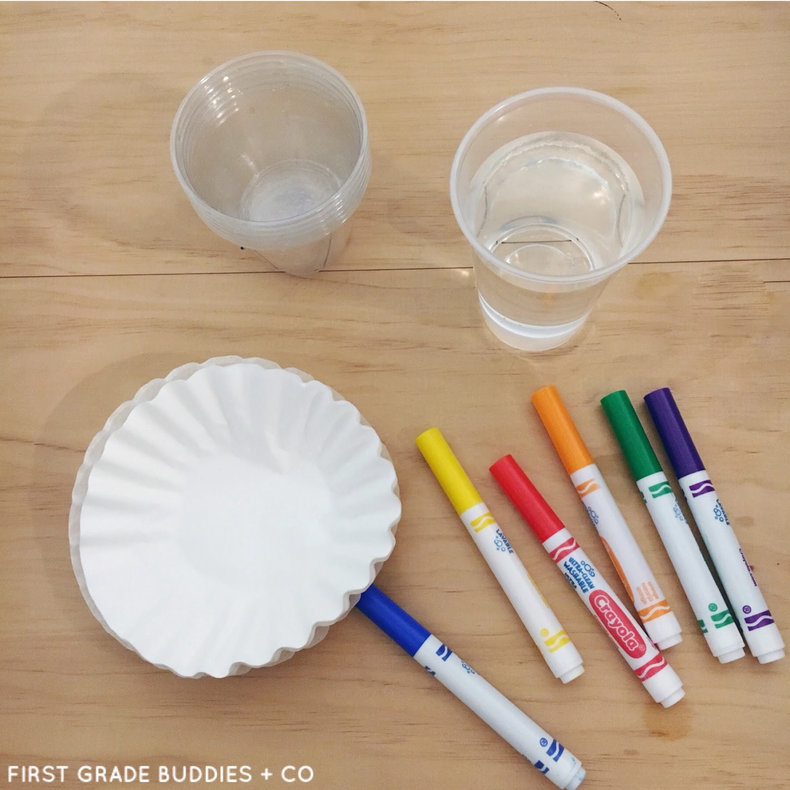 Simple Science Rainbow Coffee Filters First Grade Buddies