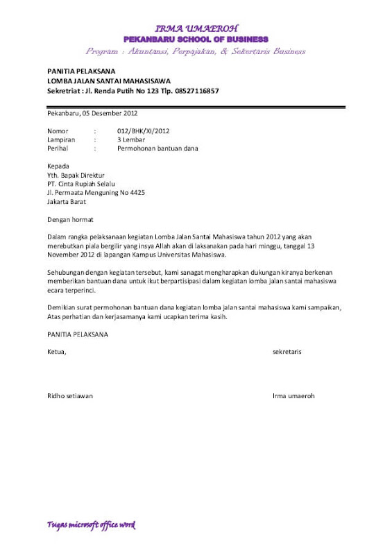 Contoh Proposal Permohonan Sponsorship Lomba Mancing