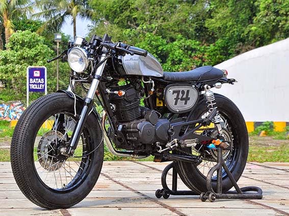 MODIFIKASI HONDA TIGER (GL200) CAFE RACER : THE NOOKIE BASTARD - Indonesia Motorcycle