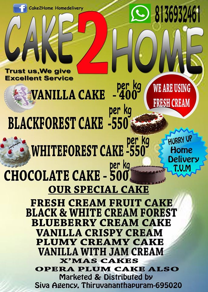 CAKE 2 TRIVANDRUM