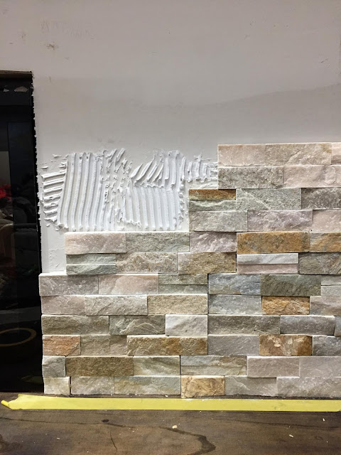 How To Install Stacked Stone Tile, How To Install Stone Tile Around Fireplace