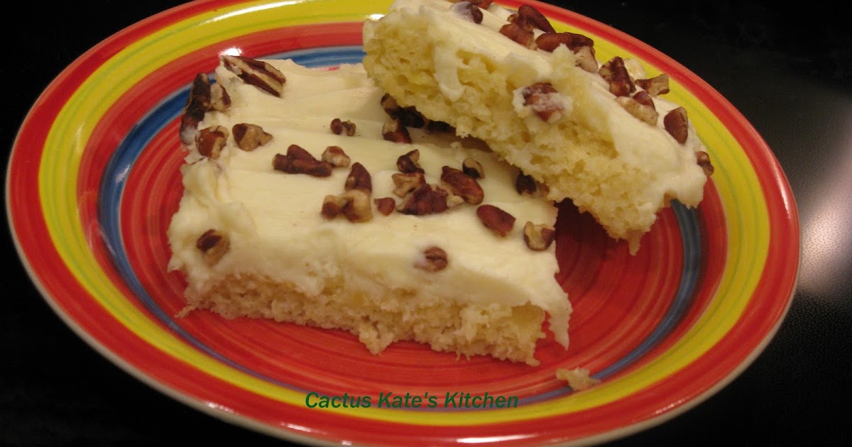 Cactus Kate's Kitchen Simple, Sweet, Pineapple Cream Cheese Squares