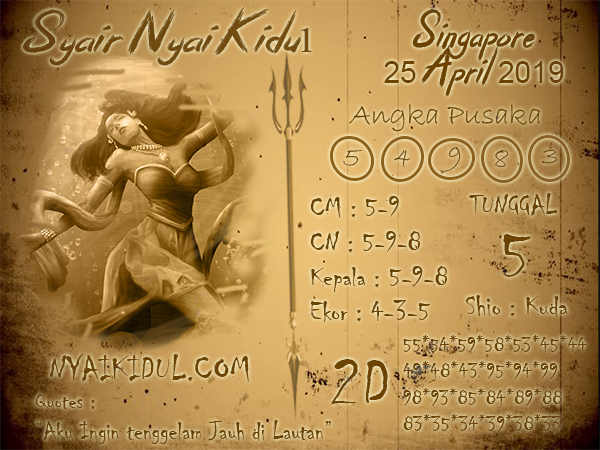 Syair Nyai Singapore 25 April 2019