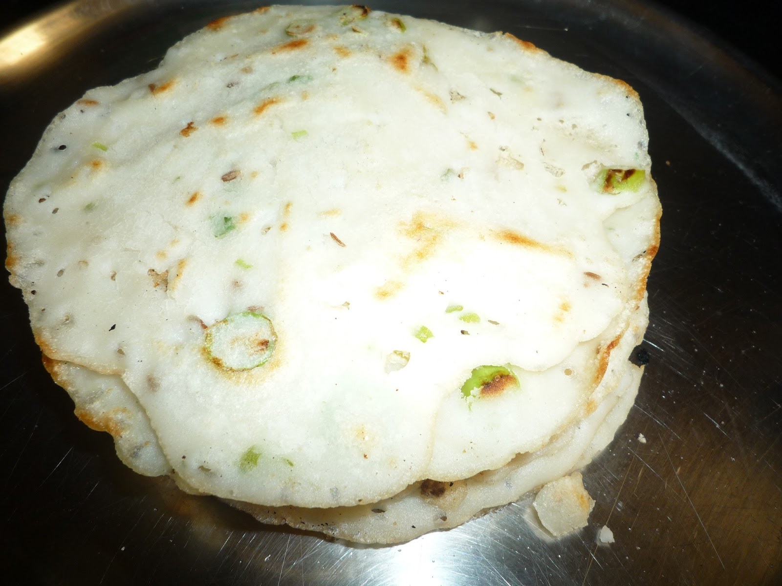 G'Gina's Rice Flour Dosa (Pancakes) with Ridgegourd skin