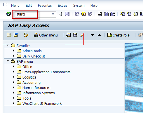 SAP Basis For Beginner: Administration: Creating a customized TCODE ...
