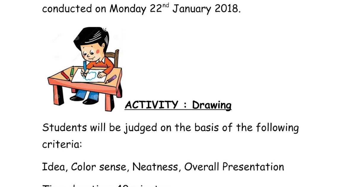 Birla World School Oman C.C.A. Circular Drawing competition for KG 1