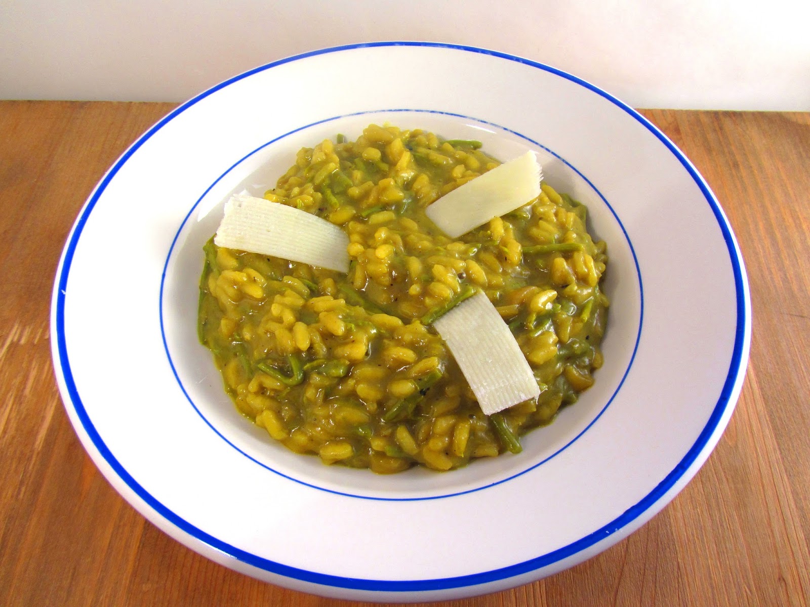 Les receptes del Miquel Risotto de espárragos silvestres con caldo de