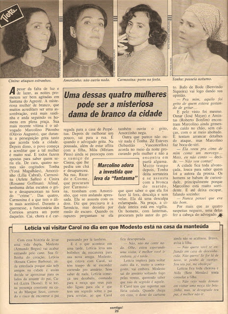 Tieta Quem é A Mulher De Branco Furo Sobre Mulher De Branco Em Tieta Chama A Atencao