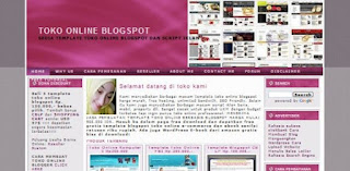 Blogger Template Fashion Pink untuk Toko Online