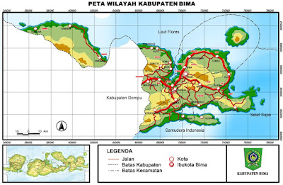 Peta Kabupaten Bima