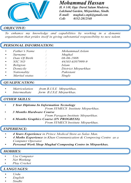 Curriculum Vitae Format In Sri Lanka