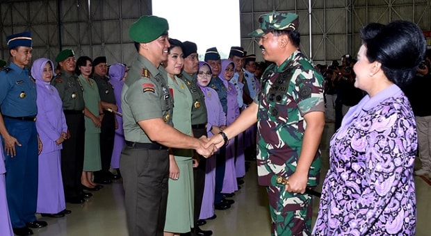 52 Perwira Tinggi TNI Naik Pangkat