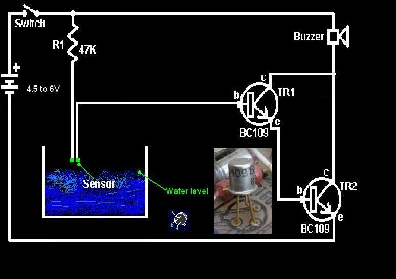 Water Level Detector | Water Level Sensitive Circuit for Projects