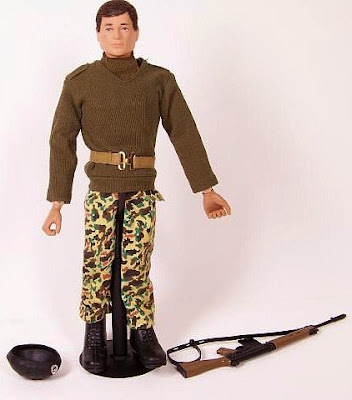 Action Man wearing a British Tank Infantry uniform