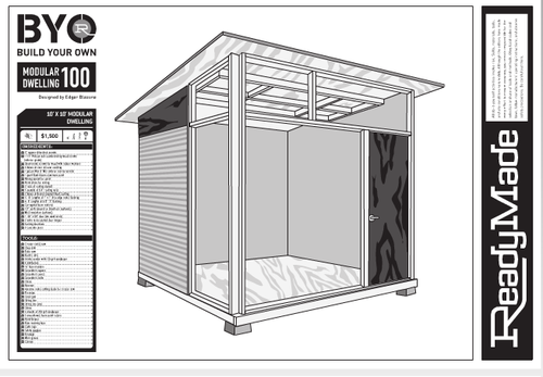 Relaxshacks.com: Shed plans for the MD100 Modern Shed/Guest House from ...