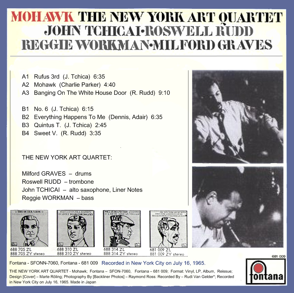 The New York Art Quartet Mohawk (1965) Arts Before It's News