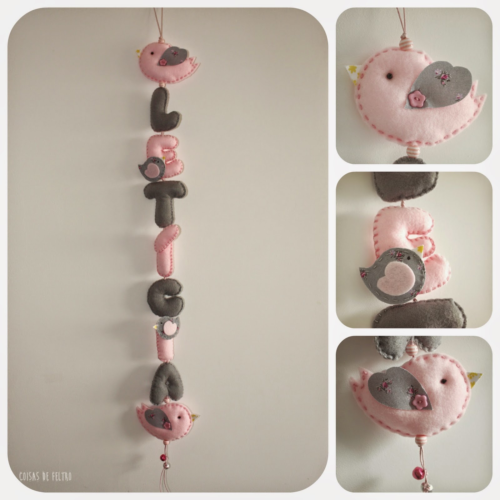 Móbile em feltro Letícia