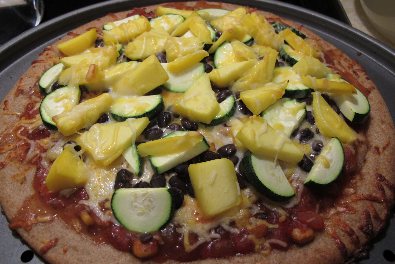 Messy Jess C. New Recipe Spicy Mango Pizza