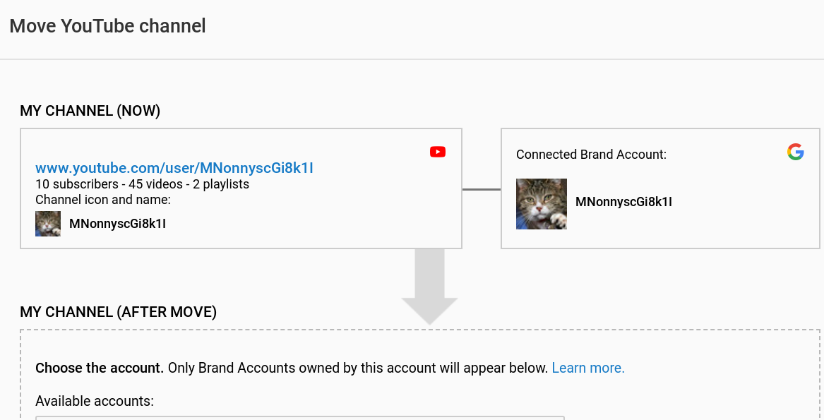 Transfer your  channel to a different Google+ Profile or Page
