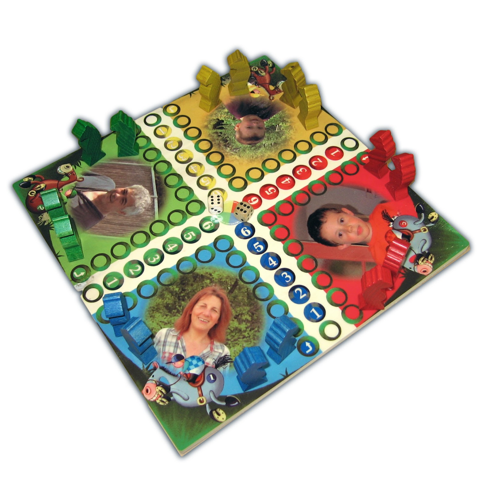 l'atelier de Titou: Jeu de dada personnalis?� en bois