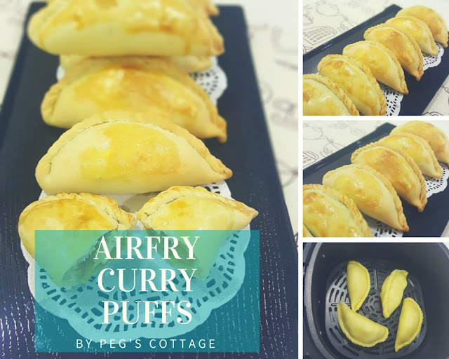 RECIPE FOR AIR FRY CURRY PUFFS 香脆健康咖哩角食谱
