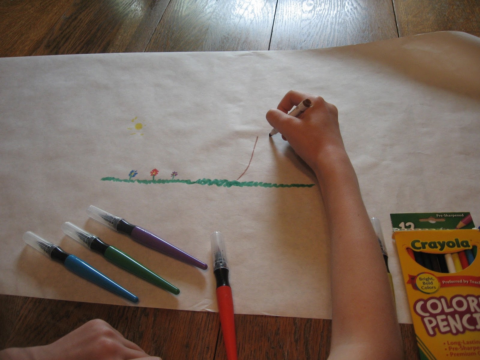 Almost Unschoolers Progressive Drawing