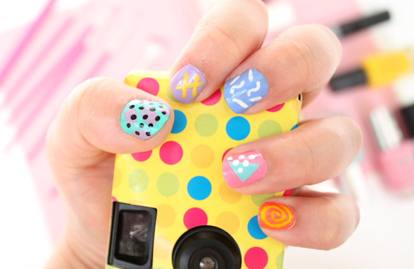 5. "Lisa Frank" inspired nails - wide 3