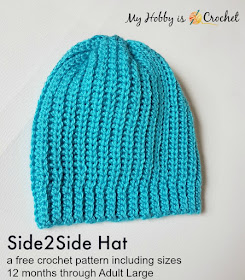 Side2Side Hat - Free Crochet pattern