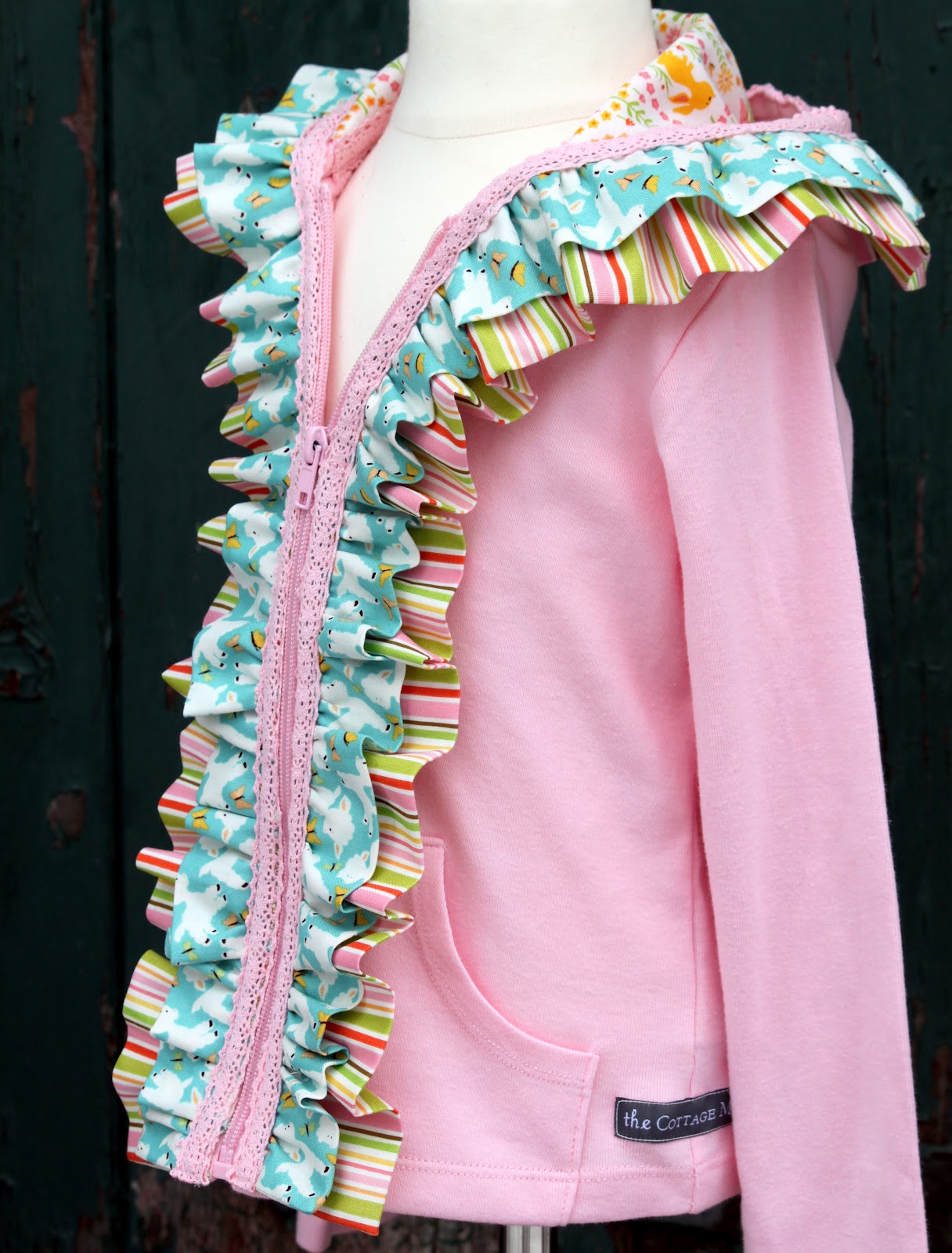 Embellished Ruffle Hoodie Tutorial The Cottage Mama