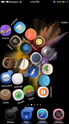 Gravitation Gravitation is a brand new cydia tweak that adds nice gravity motion to your Home screen App icons.