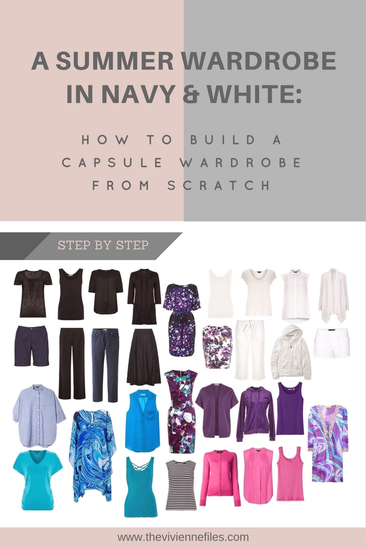 How to Build a Summer Capsule Wardrobe from Scratch in Navy and White