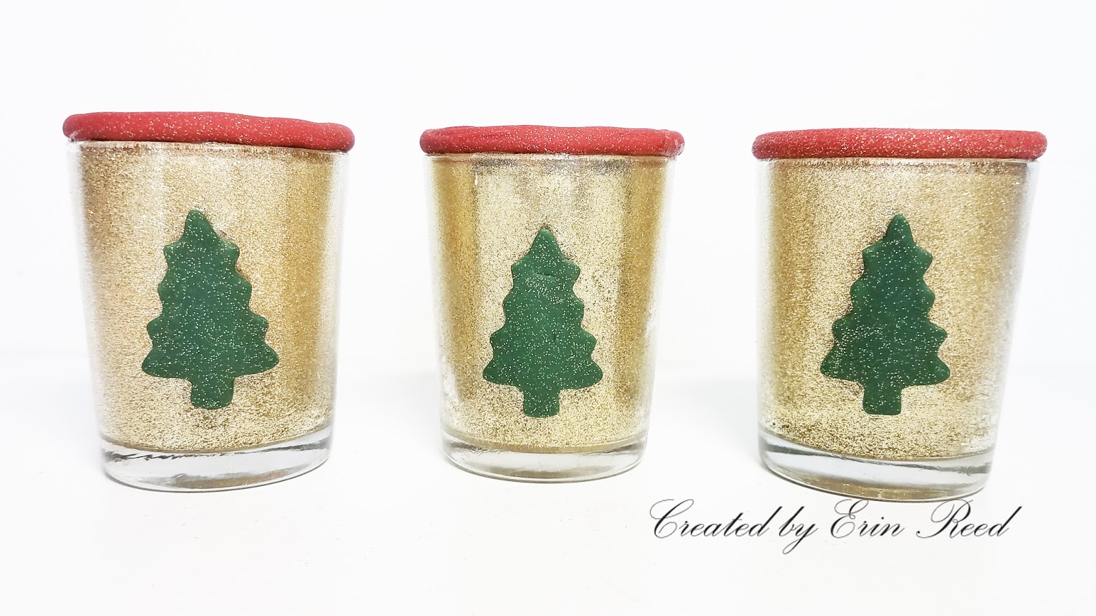 Erin Reed Makes DIY Christmas Glitter Votives **Makin'g Clay