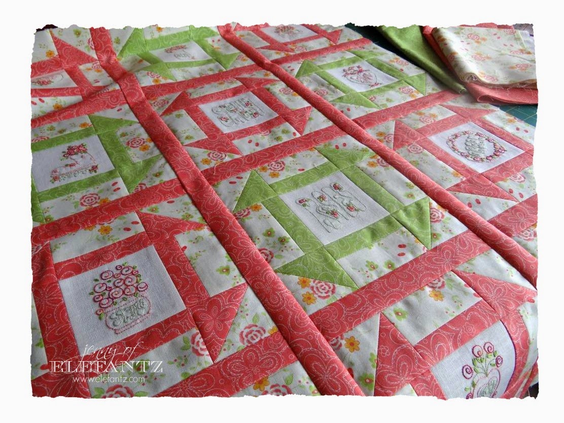 Jenny of ELEFANTZ TUTORIAL simple hand quilting...
