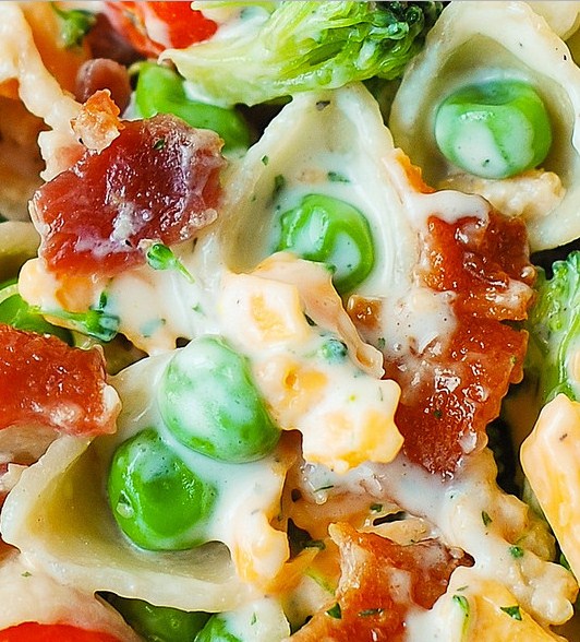Broccoli Bacon Ranch Pasta Salad Foodandcake789