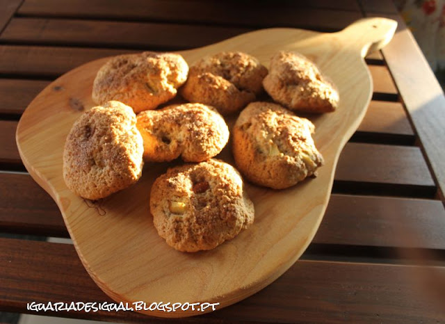 Scones+canela+maçã