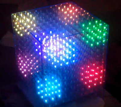Led cube 8x8x8 RGB - Adrunio