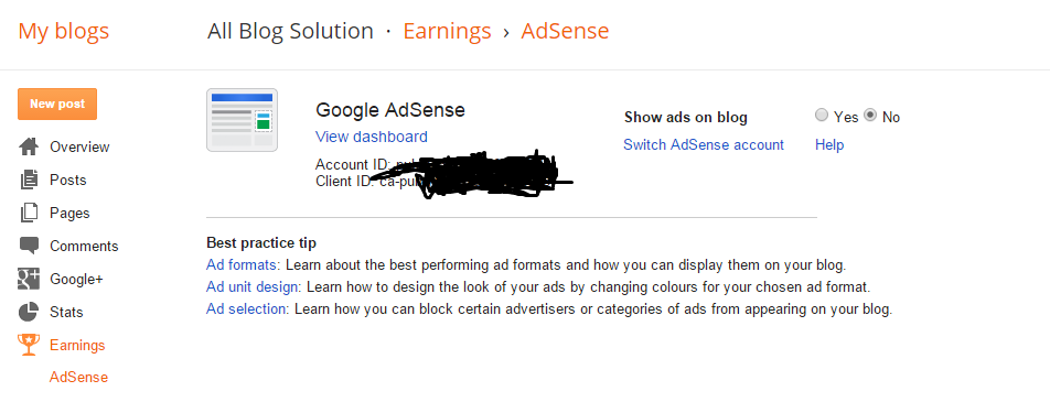 Google Adsense Earning