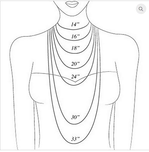 Necklace Diameter Chart