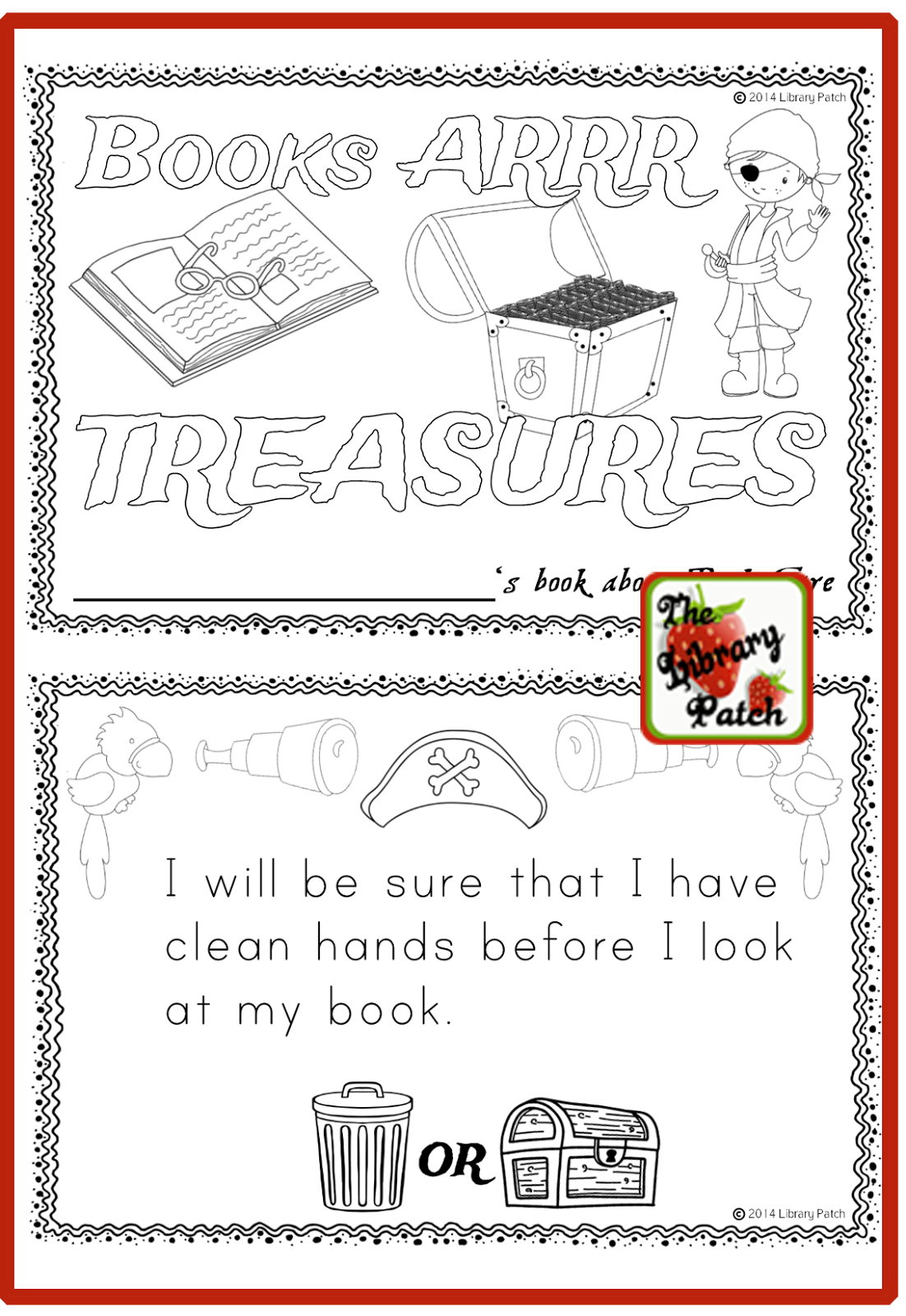 taking care of library books coloring pages - photo #12