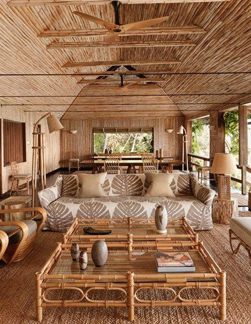 El blog de Original House: Muebles y decoración de estilo asiatico y moderno:  Maravillosa casa de bambú