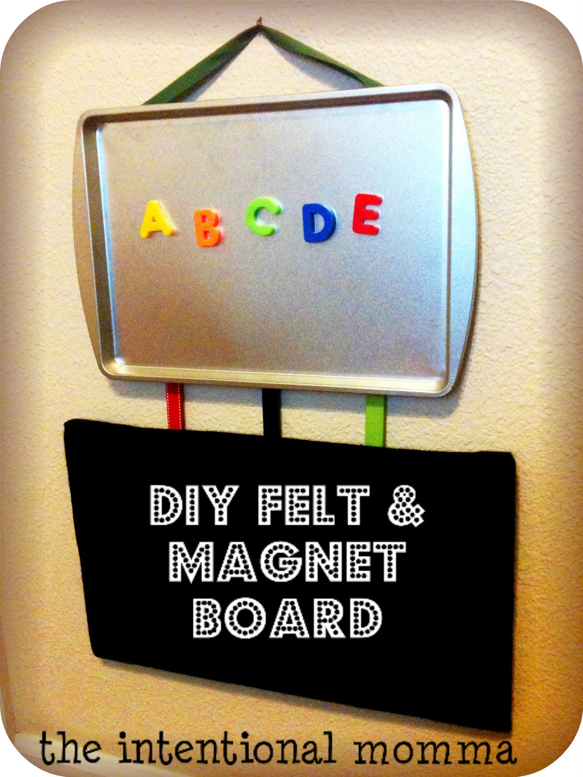 diy felt and magnet board the intentional momma