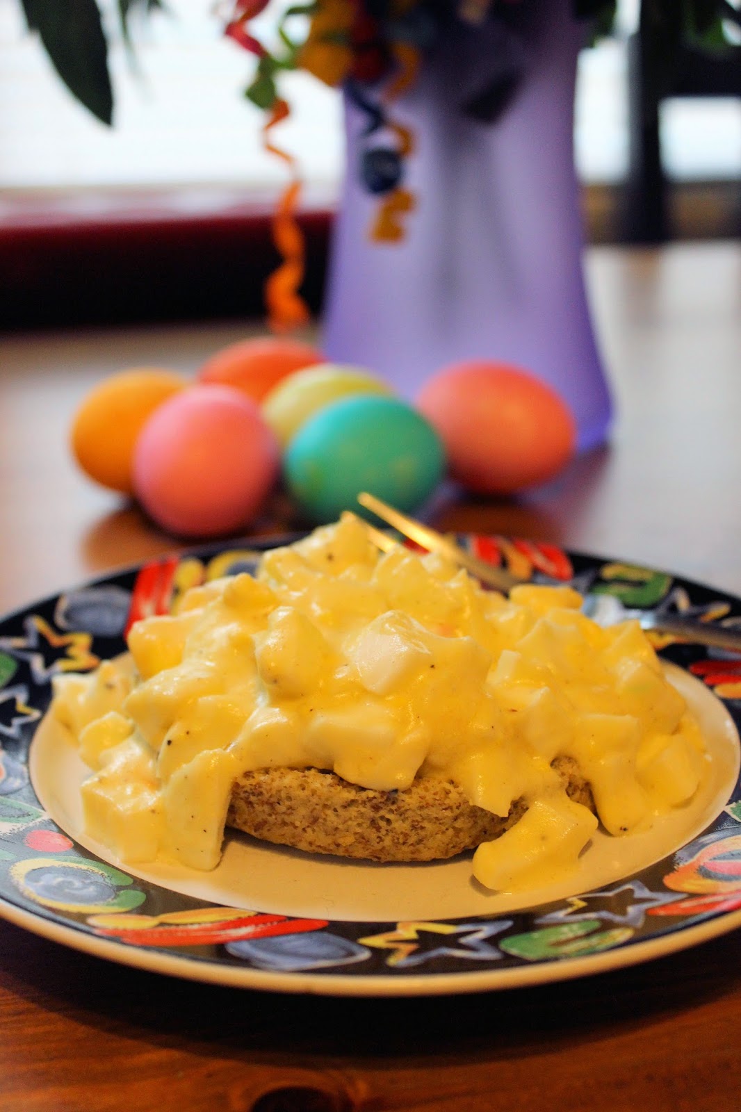 Easter Morning Breakfast/Brunch Low Carb Creamed Eggs No Pain, No Grain