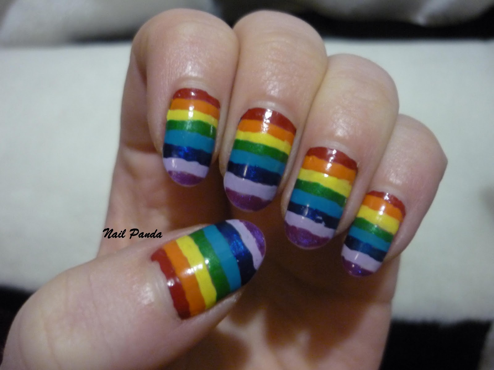 Nail Panda: Rainbow Nails