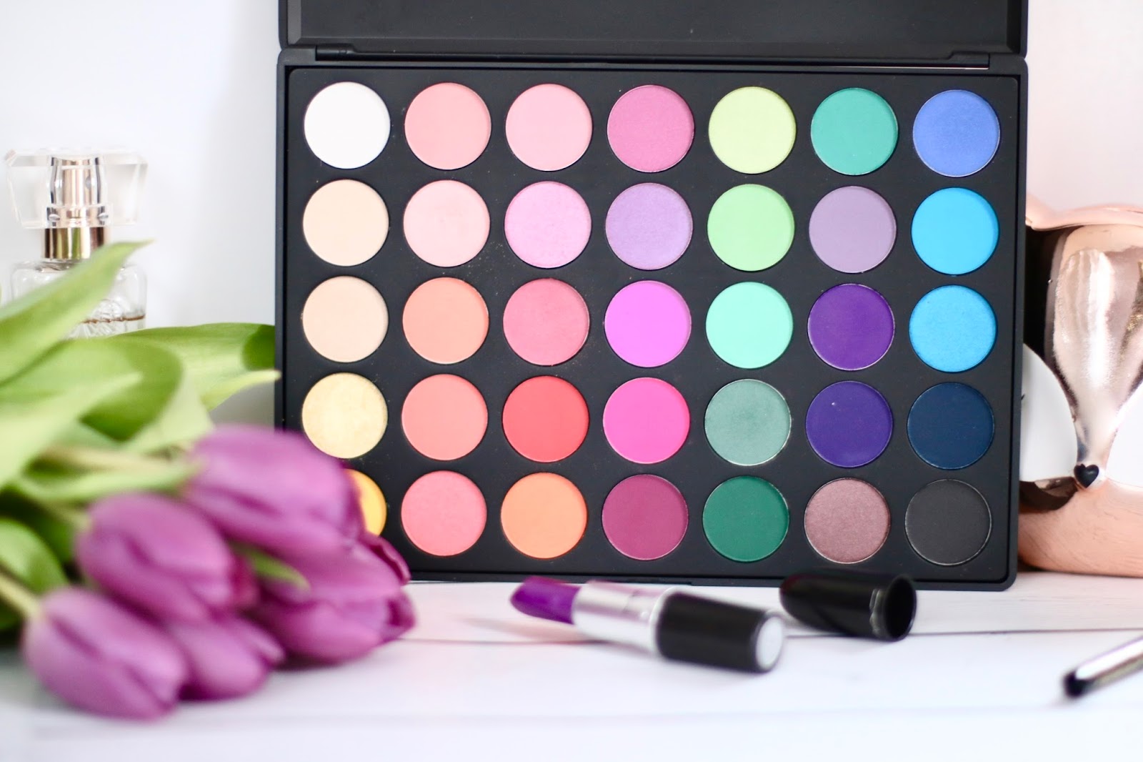 Morphe 35B Color Glam Palette Review & Swatches Ela