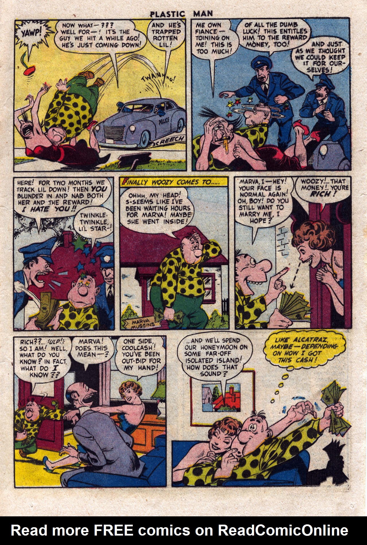 Read online Plastic Man (1943) comic -  Issue #45 - 17