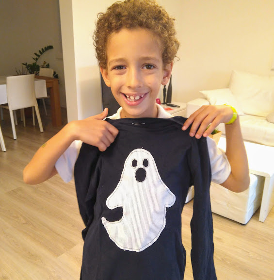 tutorial camiseta halloween niño