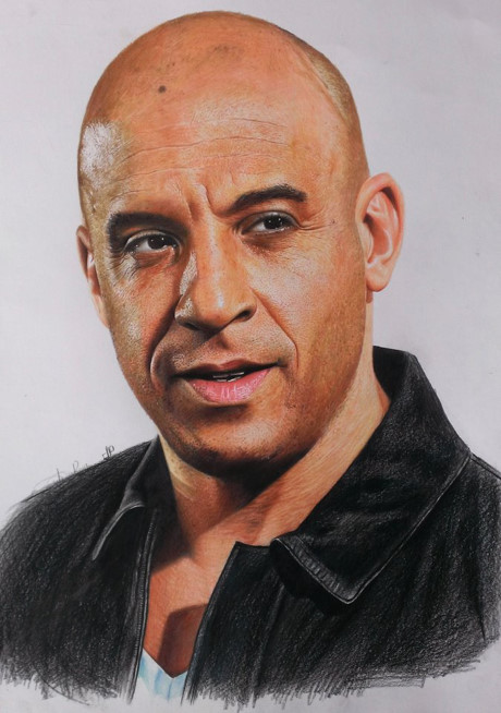 Chang trai Gia Lai ve tranh chan dung song dong nhu that - Anh 4