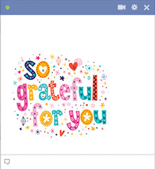 So Grateful Facebook Sticker