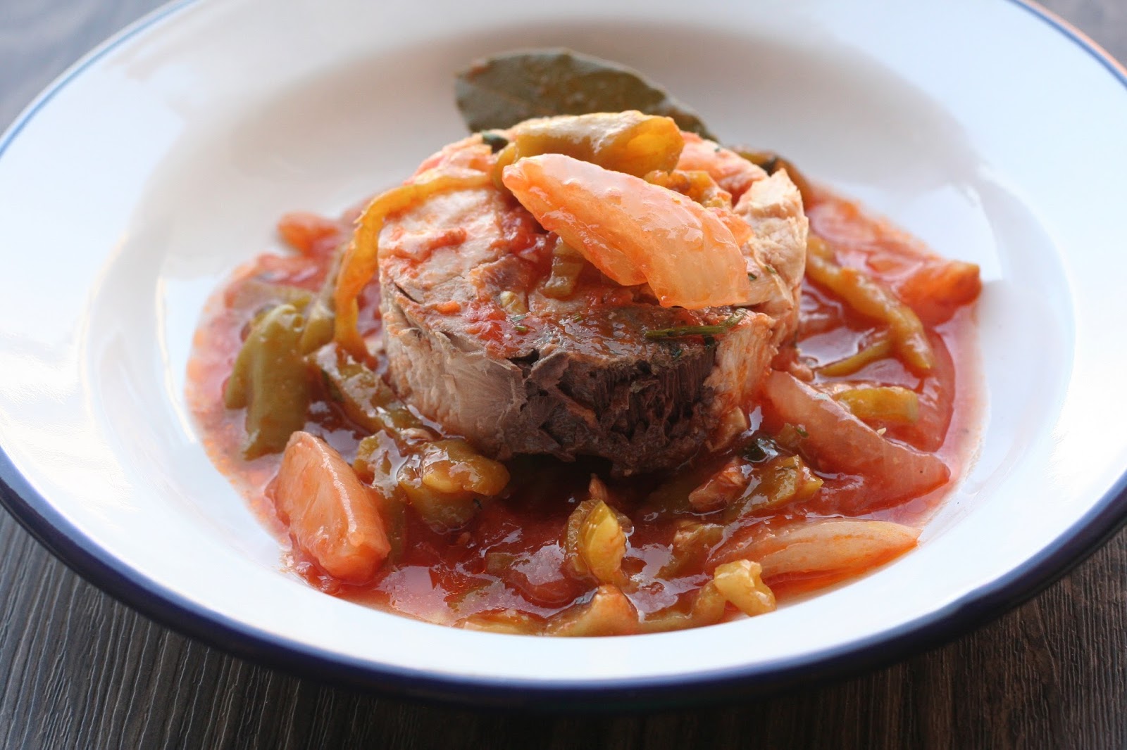 Bonito con Verduras Verduras, Mariscos